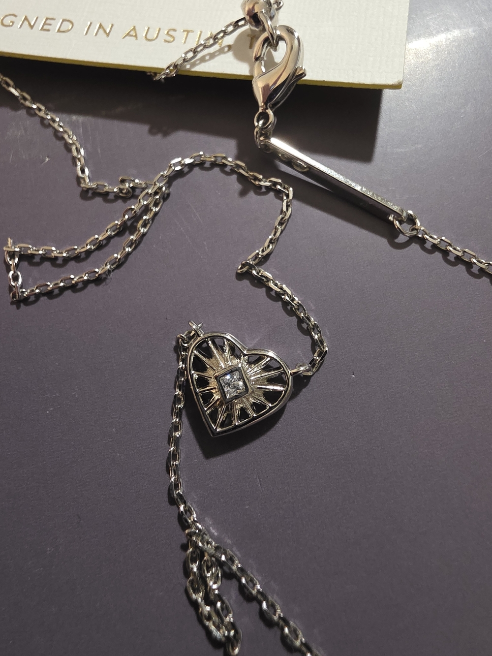 Kendra Scott Anna Sunburst Pendant Necklace in silver-tone
